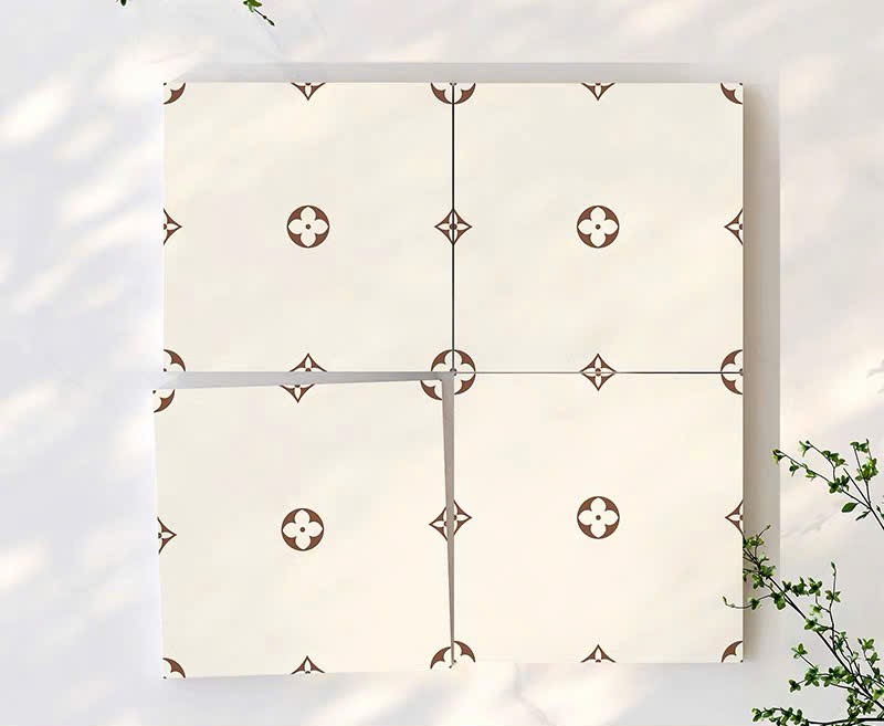 Gạch Bông Trung Quốc, men mờ xương porcelain, KT 400x400mm, F4135 (1 hộp/10 viên/1,6m2)