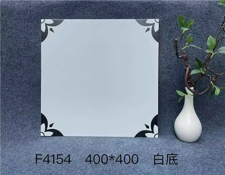 Gạch Bông Trung Quốc, men mờ xương porcelain, KT 400x400mm, F4154 (1 hộp/10 viên/1,6m2)