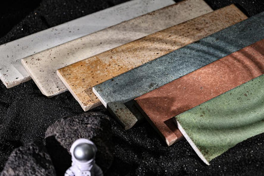 Gạch thẻ Porcelain mờ phẳng ánh kim KT 75x300 mã MD7536G06-SG