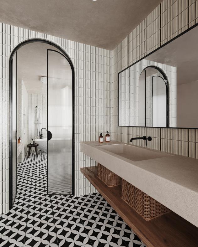 Gạch Mosaic que đũa mã 2223