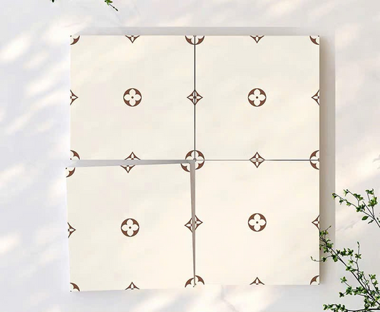 Gạch Bông Trung Quốc, men mờ xương porcelain, KT 400x400mm, F4135 (1 hộp/10 viên/1,6m2)