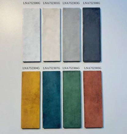 Gạch thẻ Porcelain bóng lượn KT 75x230mm mã LNA752308G