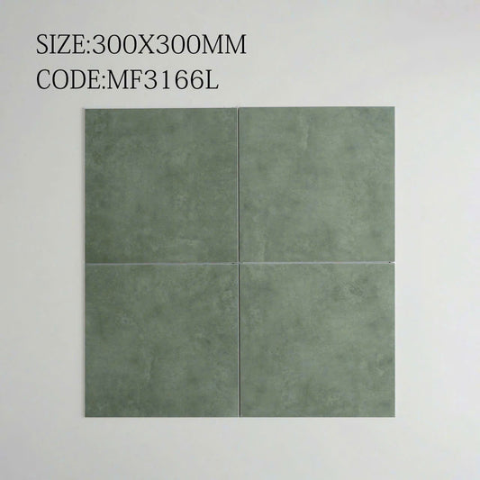 Gạch bông Trung Quốc, men mờ xương porcelain, KT 300x300mm, MF3166L (1 hộp/11 viên/1m2)