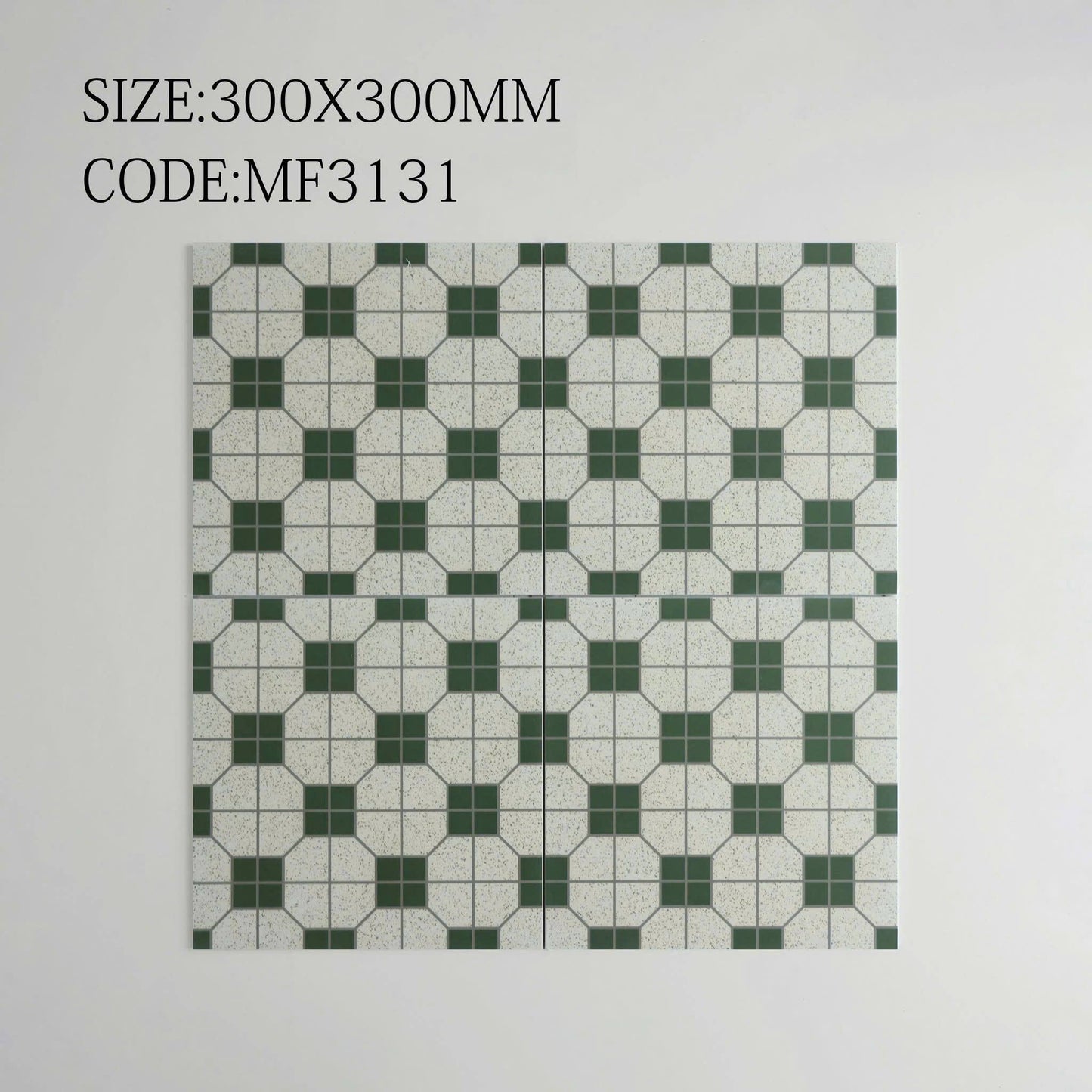 Gạch Bông Trung Quốc, men mờ xương porcelain, KT 300x300, MF3131 (1 hộp/11 viên/1m2)
