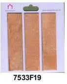 Gạch thẻ Trung Quốc, Cam loang bóng lượn, KT 75x300 mm, 7533F19 (1 hộp/ 44 viên/ 1m2)