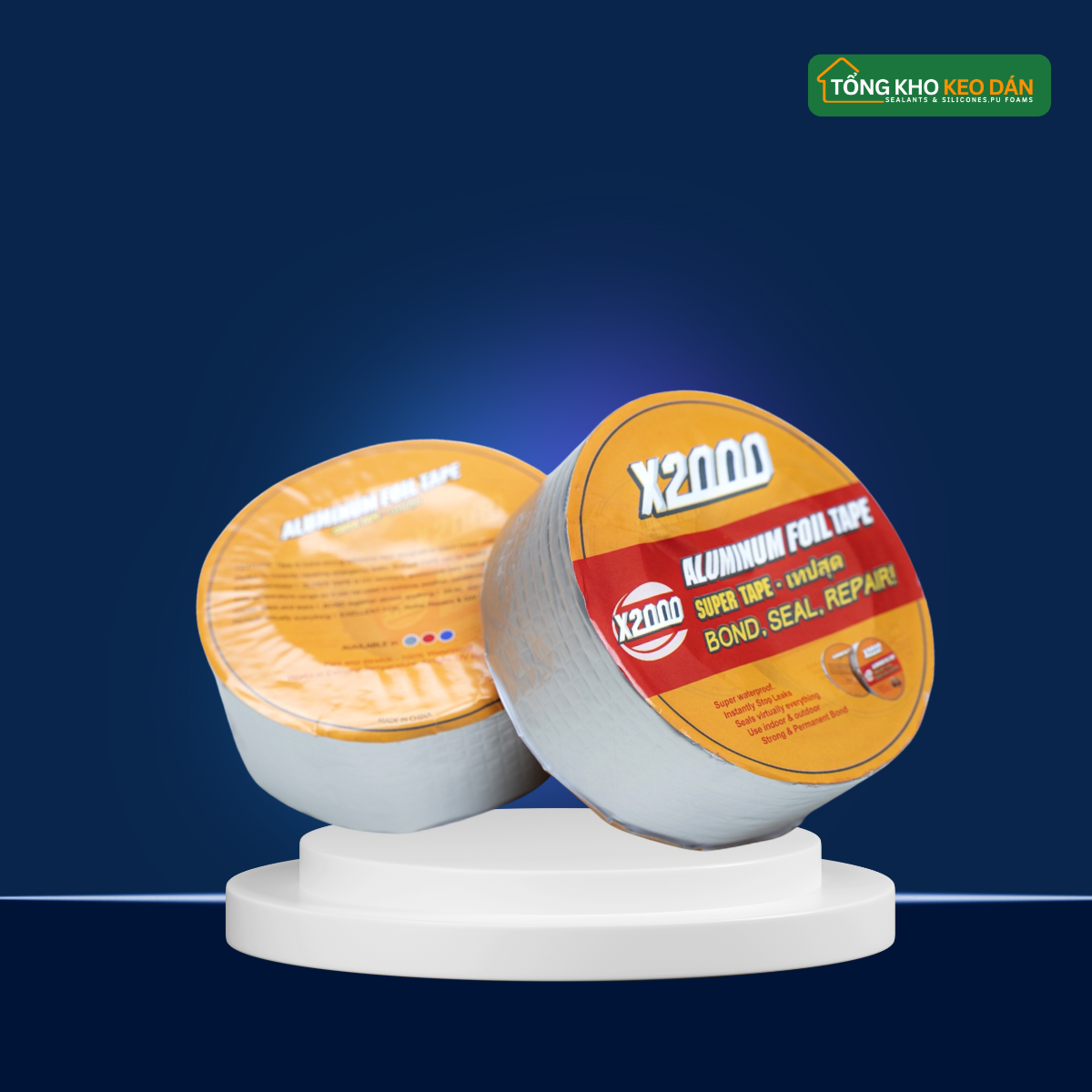 Băng keo chống thấm X2000 Nhật Bản | 5cm, 10cm và 15cm