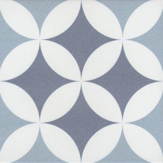 Gạch Bông Trung Quốc, men mờ xương porcelain, KT 200x200mm, DC209 (1 hộp/25 viên/1m2)