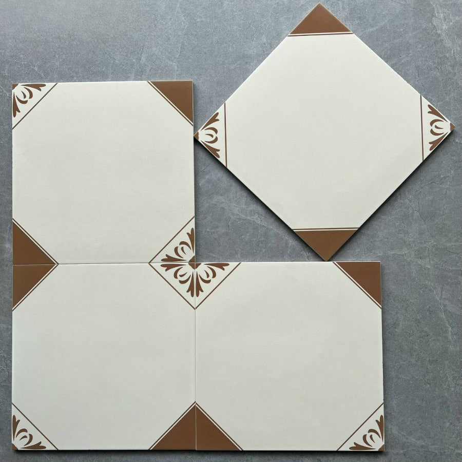 Gạch bông Trung Quốc, men mờ xương porcelain, KT 300x300mm, DSF30638 (1 hộp/11 viên/1m2)