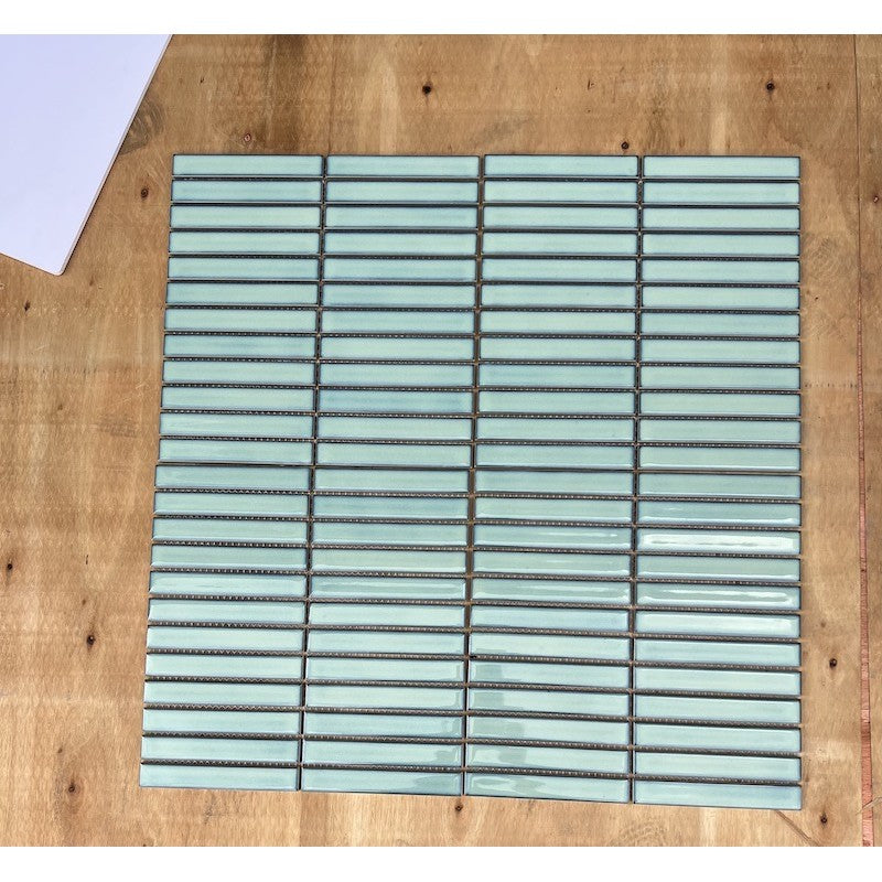 Gạch Mosaic Que Đũa Màu Xanh Ngọc MHT 086