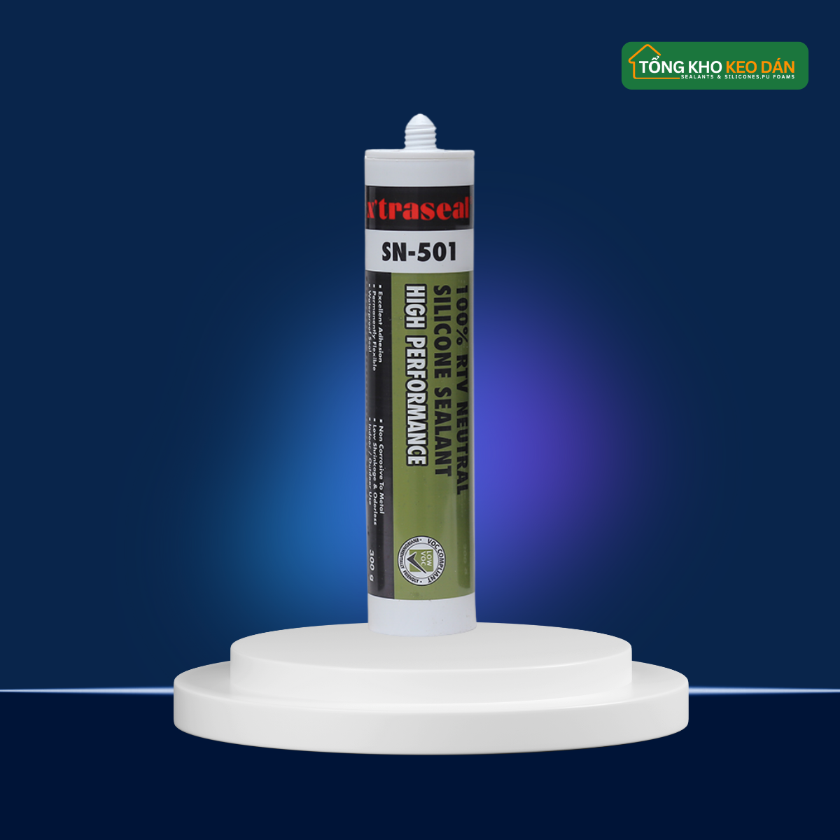 Keo Silicone trung tính 100%RTV X’traseal SN-501 300gr