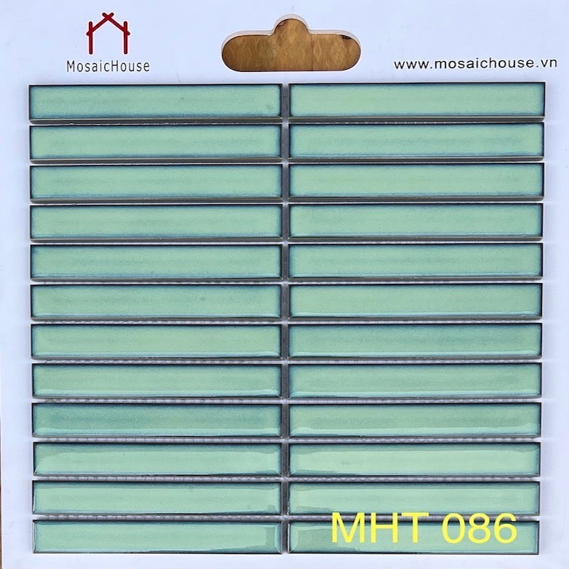 Gạch Mosaic Que Đũa Màu Xanh Ngọc MHT 086