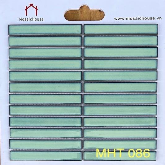 Gạch Mosaic Que Đũa Màu Xanh Ngọc MHT 086