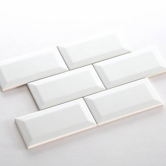 Gạch thẻ loại ưu trắng bóng vát KT 75x150mm PSTA75150-B