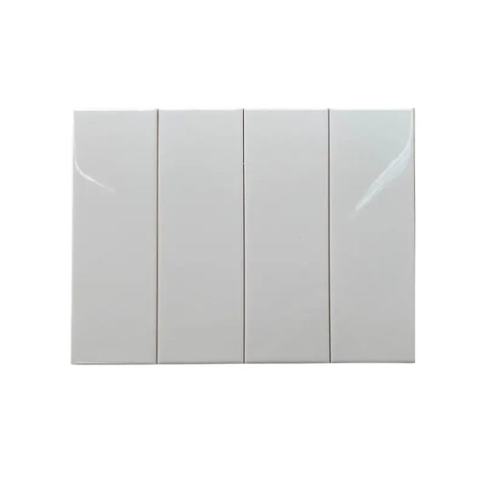 Gạch thẻ Việt Nam trắng bóng phẳng  KT 100x300mm loại 1 mã STA1300