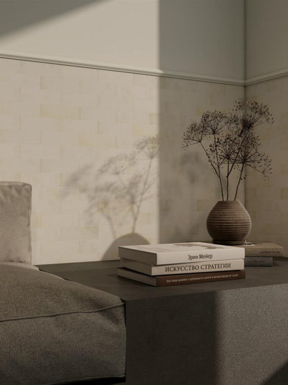 Gạch thẻ Porcelain mờ lượn KT 75x230mm mã LNA752303M