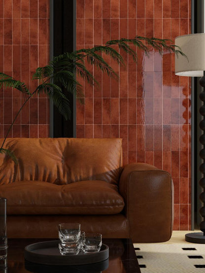 Gạch thẻ Porcelain bóng lượn KT 75x230mm mã LNA752304G