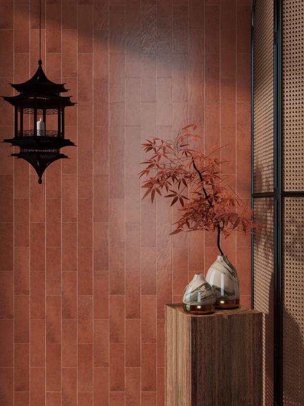 Gạch thẻ Porcelain mờ lượn KT 75x230mm mã LNA752300M