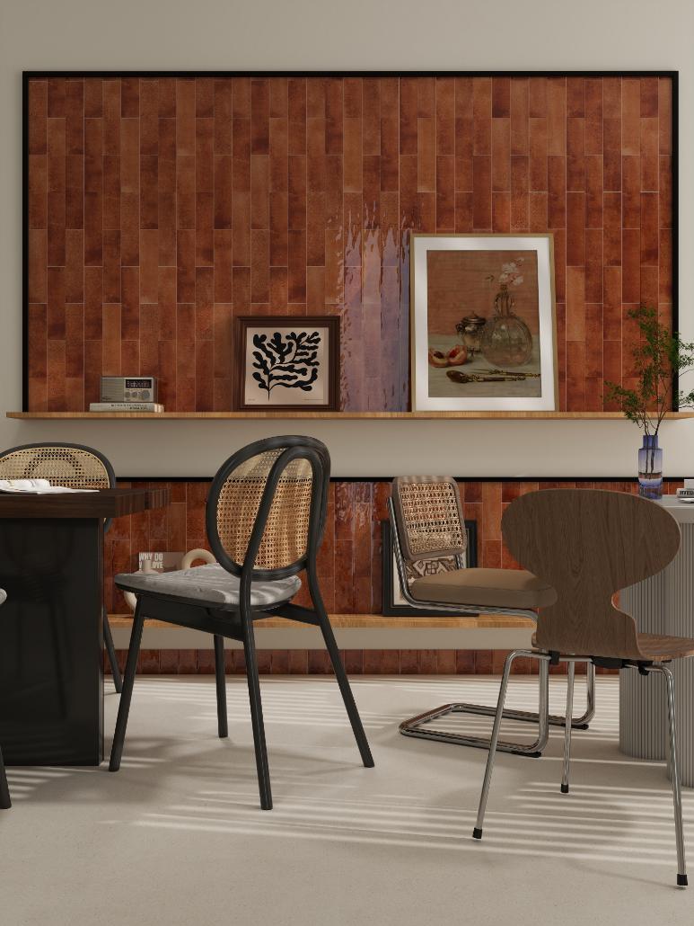 Gạch thẻ Porcelain men bóng KT 75x300mm MDL7537C00