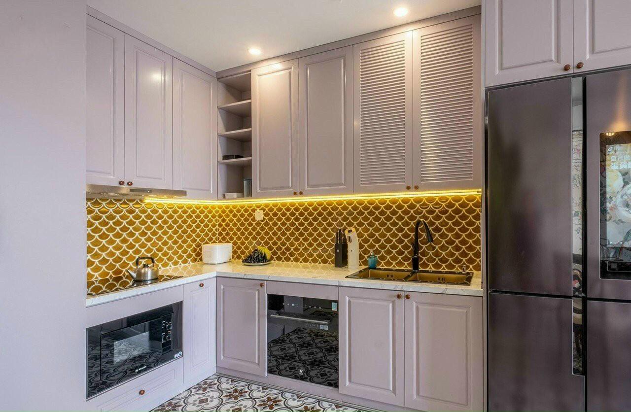 Gạch Mosaic vảy cá men rạn 90070