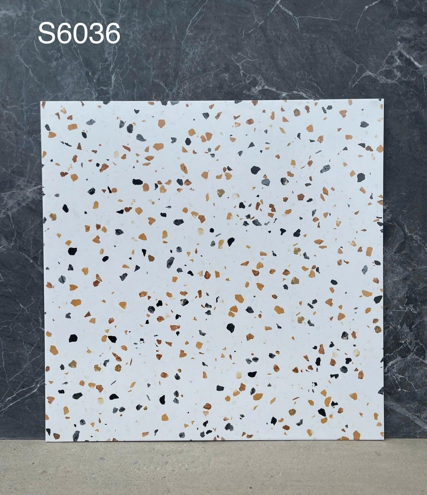 Gạch Terrazzo Porcelain mờ phẳng KT 600x600mm mã S6036