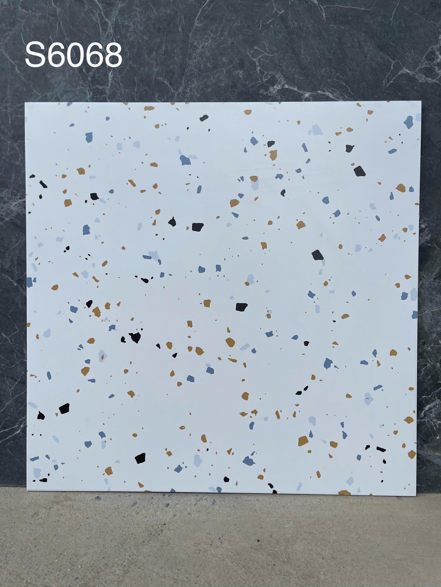 Gạch Terrazzo Porcelain mờ phẳng KT 600x600mm mã S6068
