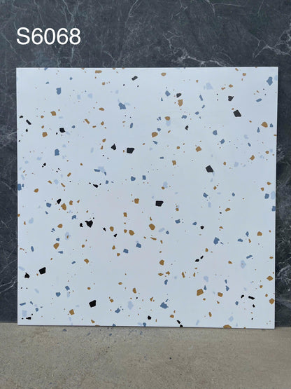 Gạch Terrazzo Porcelain mờ phẳng KT 600x600mm mã S6068