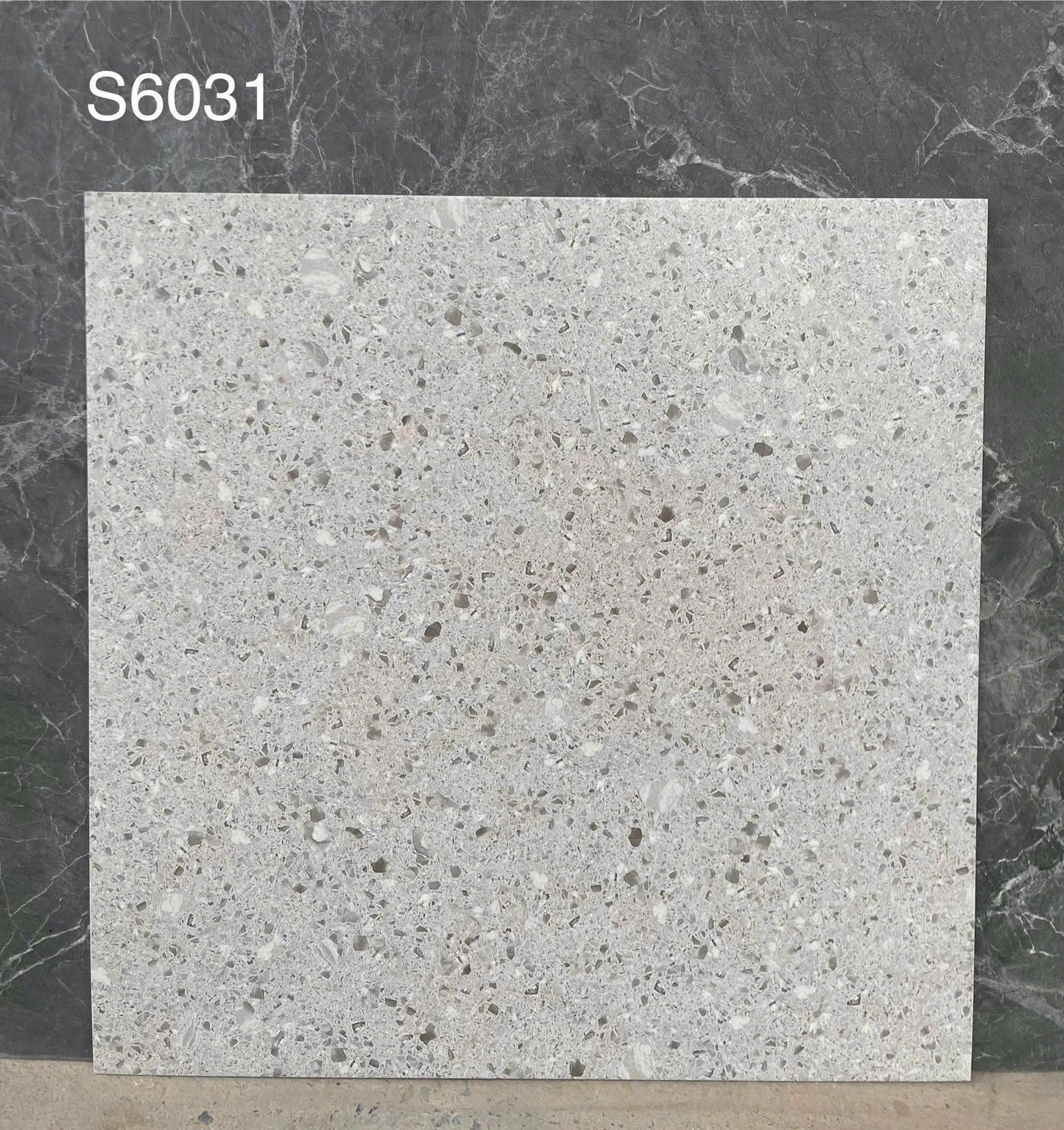 Gạch Terrazzo Porcelain mờ phẳng KT 600x600mm mã S6031