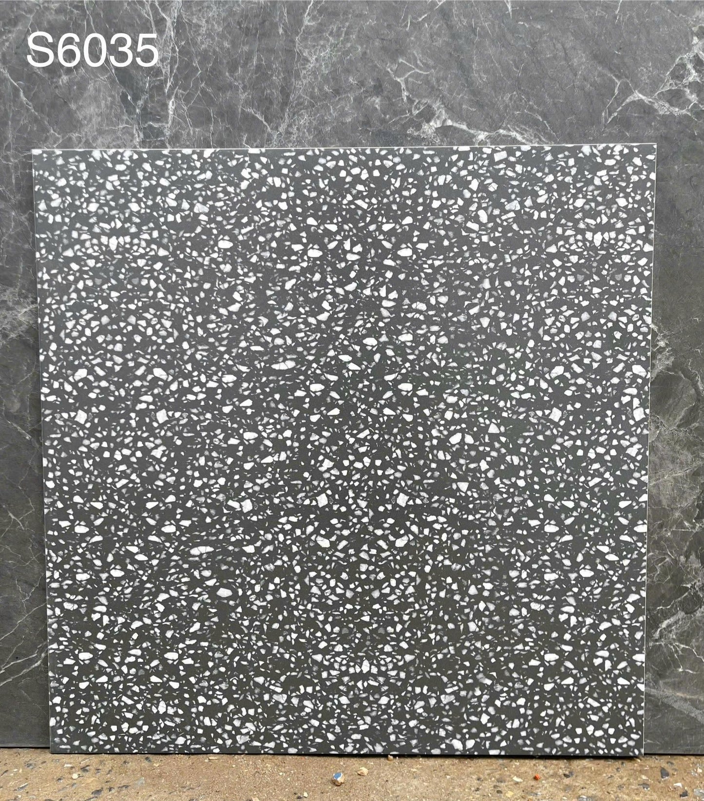 Gạch Terrazzo Porcelain mờ phẳng KT 600x600mm mã S6035
