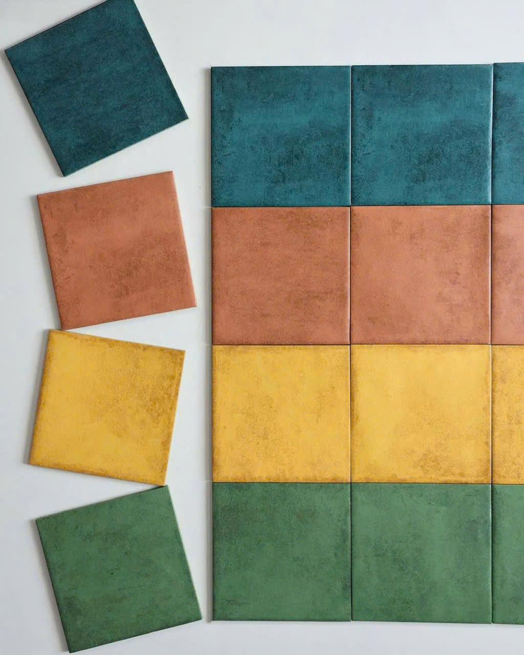 Gạch thẻ Porcelain mờ lượn KT 150x150mm mã LNA1500M